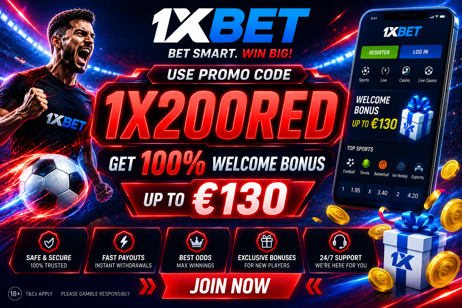 1xbet promo code 2027