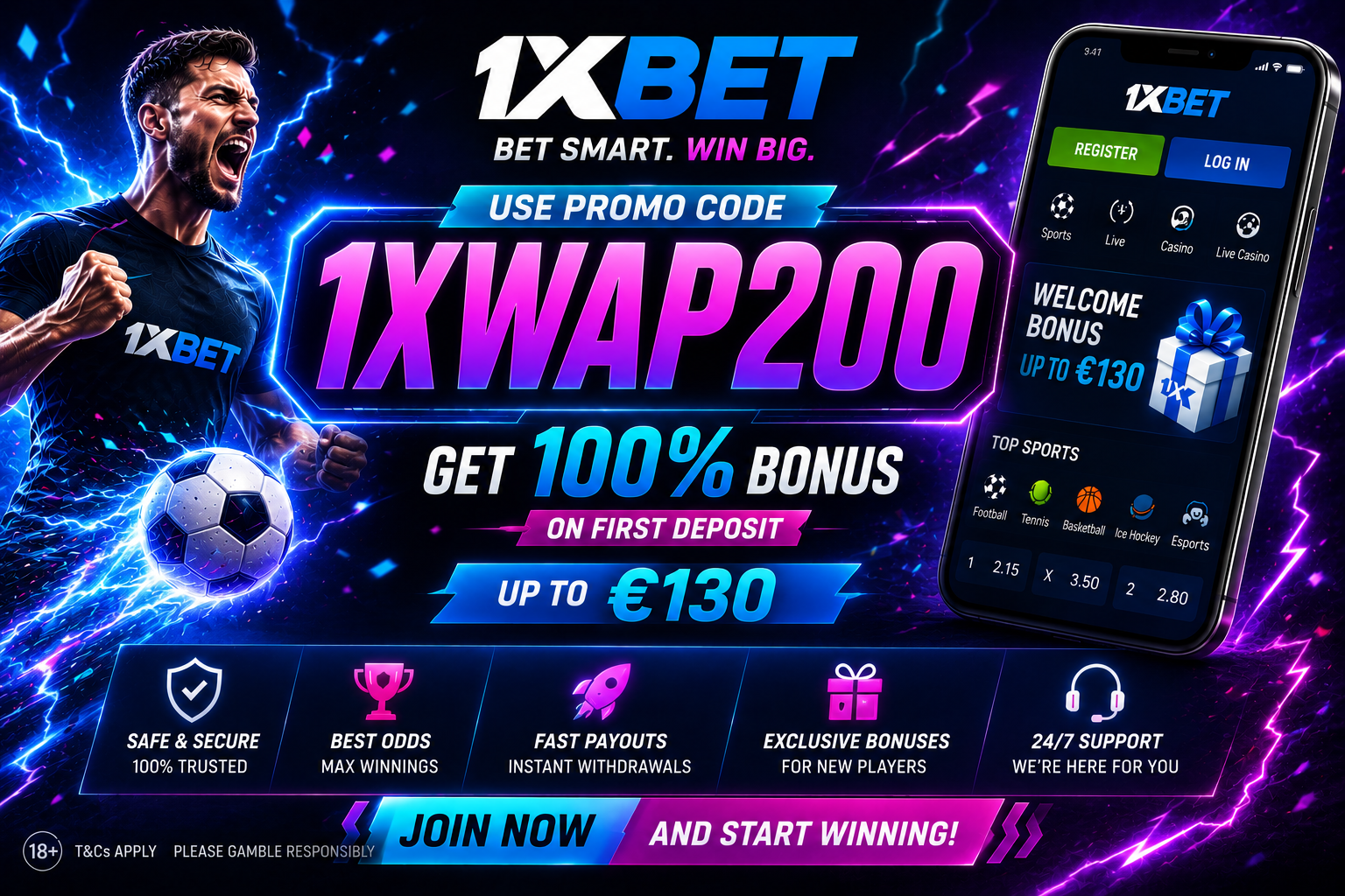 free promo code 1xbet 2027