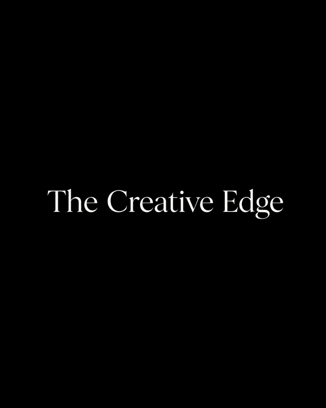The creative edge