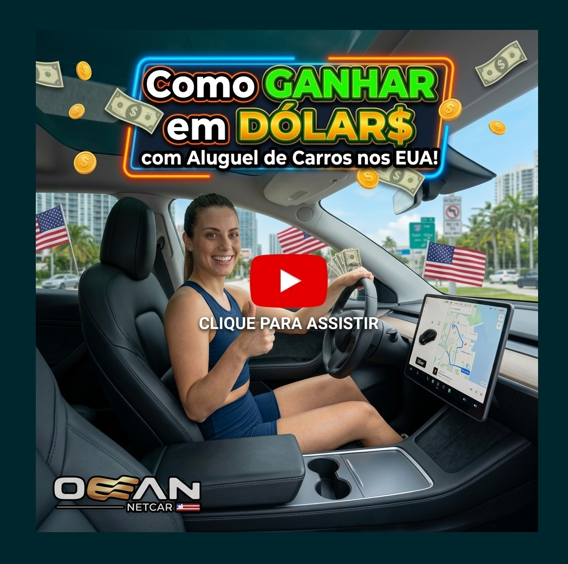 Ocean Net Car - Renda em Dólar nos EUA