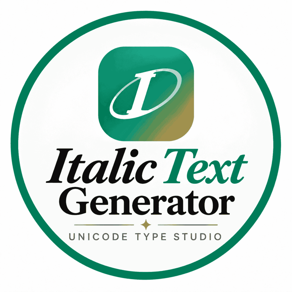 Italic Text Generator