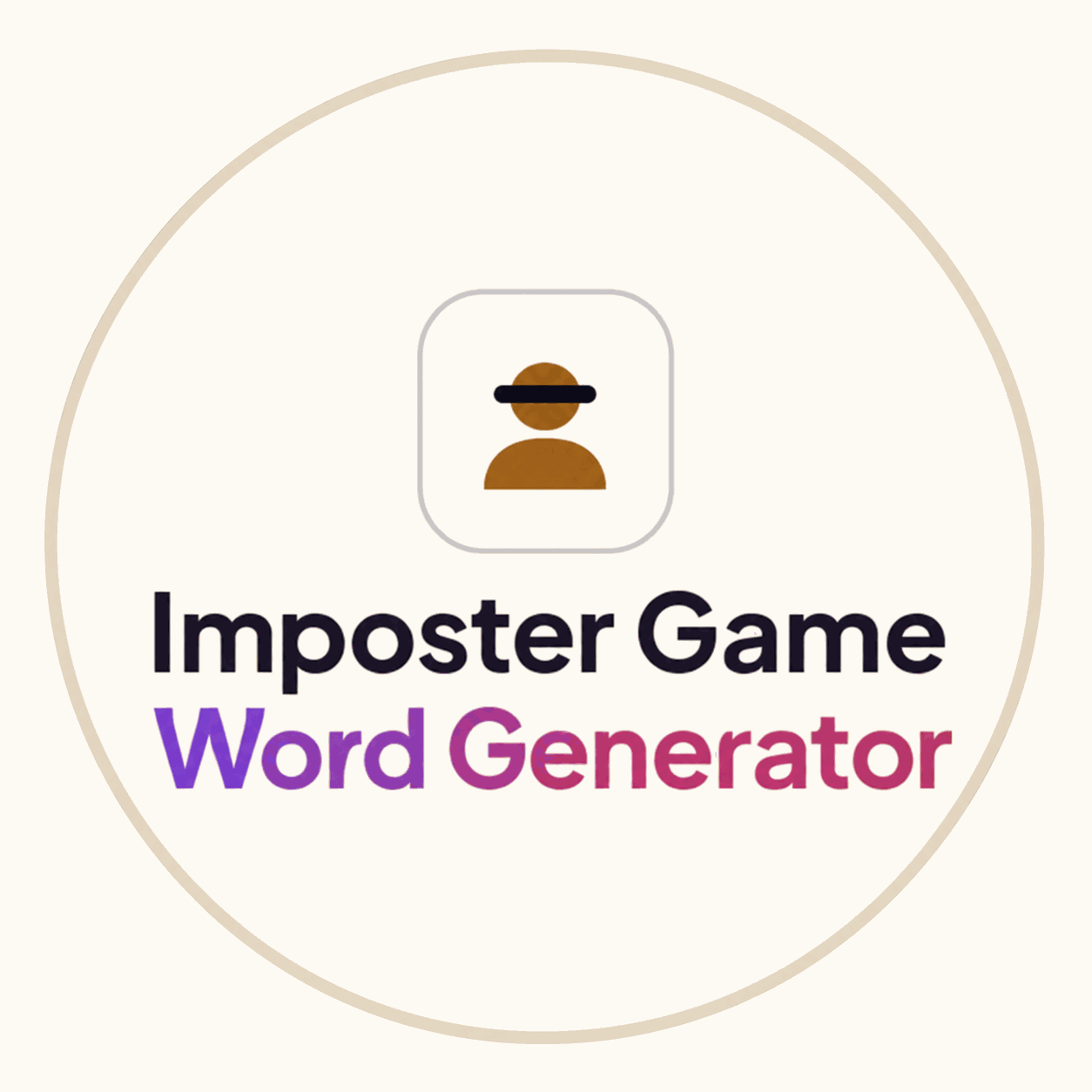Imposter Game Word Generator