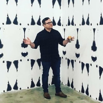 Mike Moody has a laser sword