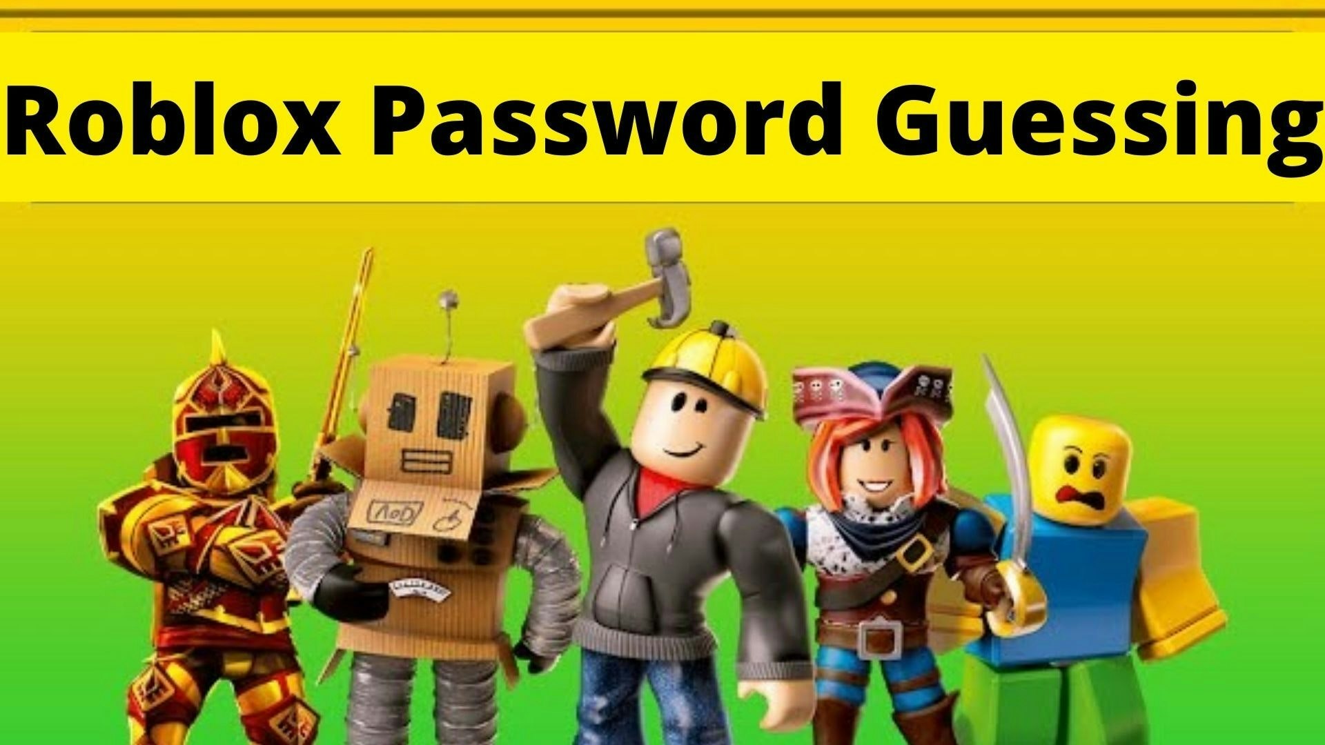 Roblox Password Guessing