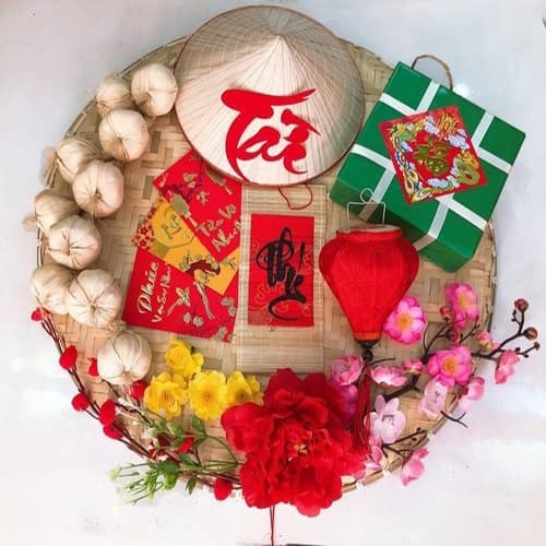 Mẹt Hoa Trang Trí