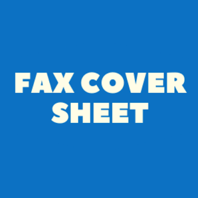 faxcover sheet