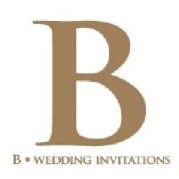 B Wedding Invitation
