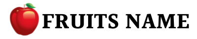 Fruits Name
