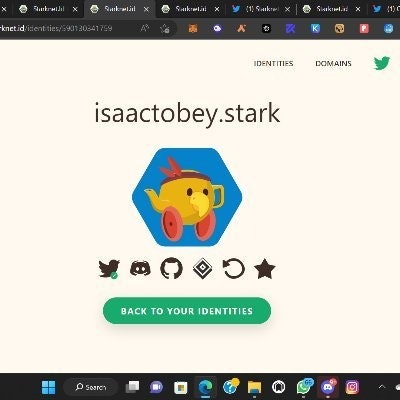 Isaactobey🏰(💙,🧡)(:D, ;D).bit