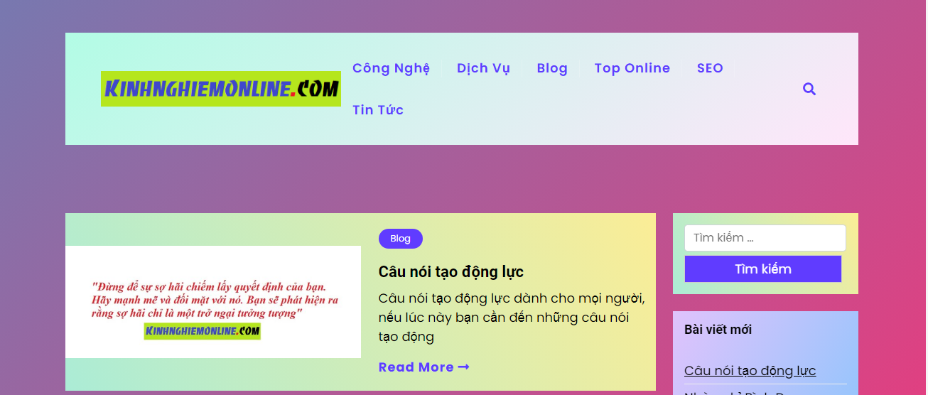 Kinh nghiệm Online