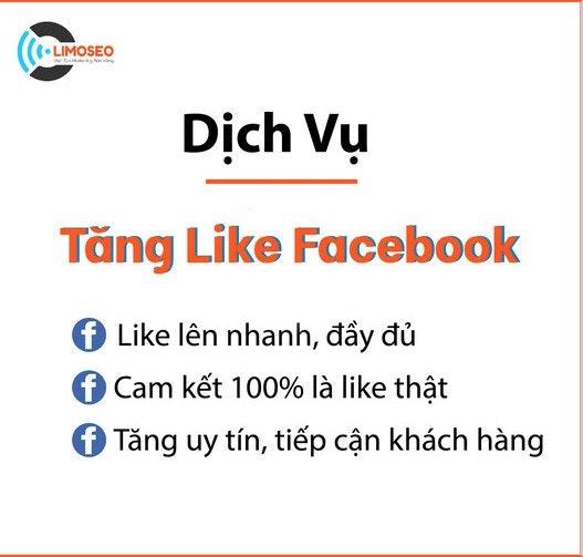 Dịch vụ tăng like Facebook Limoseo