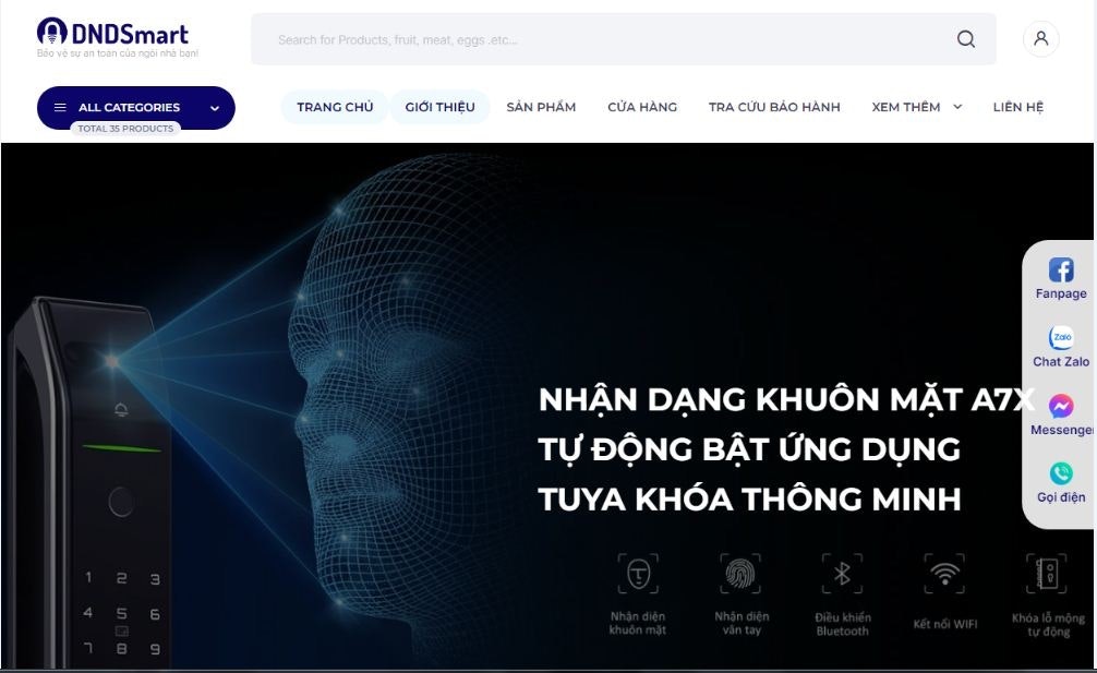 DNDSsmart Khóa Vân Tay Thông Minh Giá Rẻ