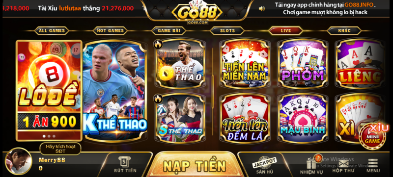 Chơi Xì tố Go88