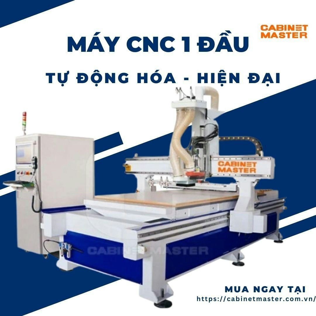 Máy CNC 1 Đầu Gỗ Công Nghiệp
