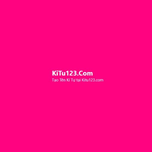 Thế giới Kí tự đặc biệt