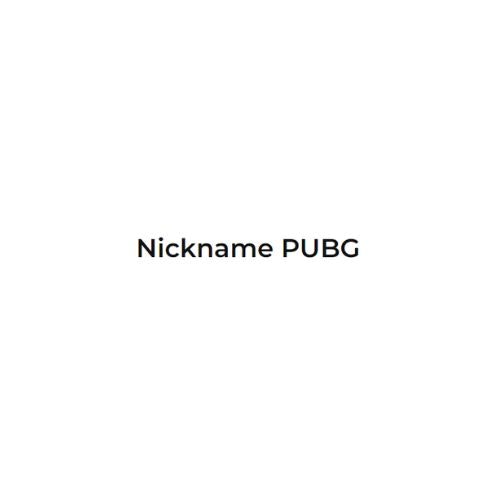 Nickname PUBG