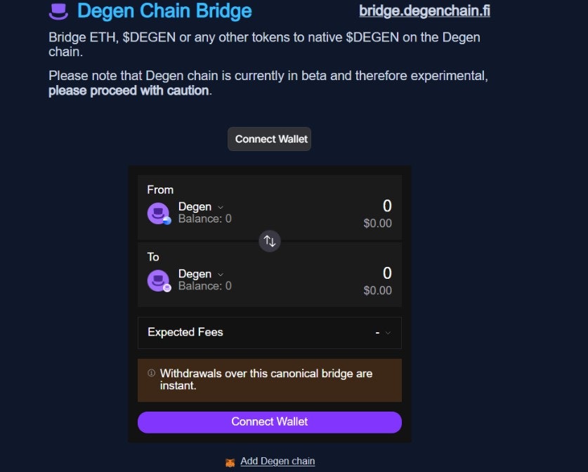 Bridge degenchain