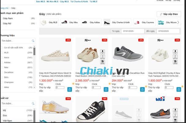 Chiaki Giày chính hãng