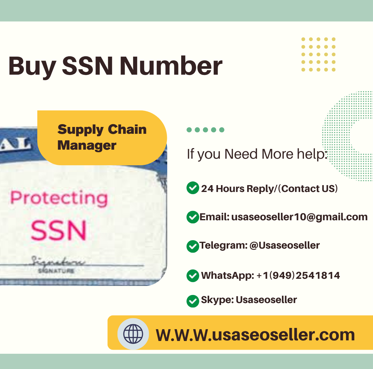 Buy SSN Number 
