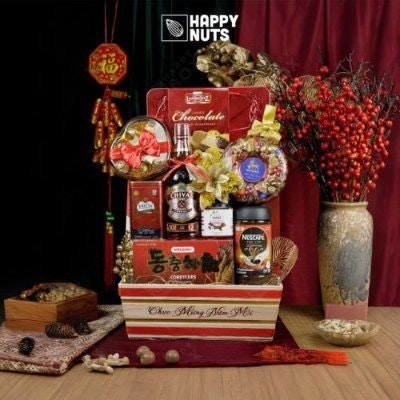 Giỏ quà tết - Happy Nuts