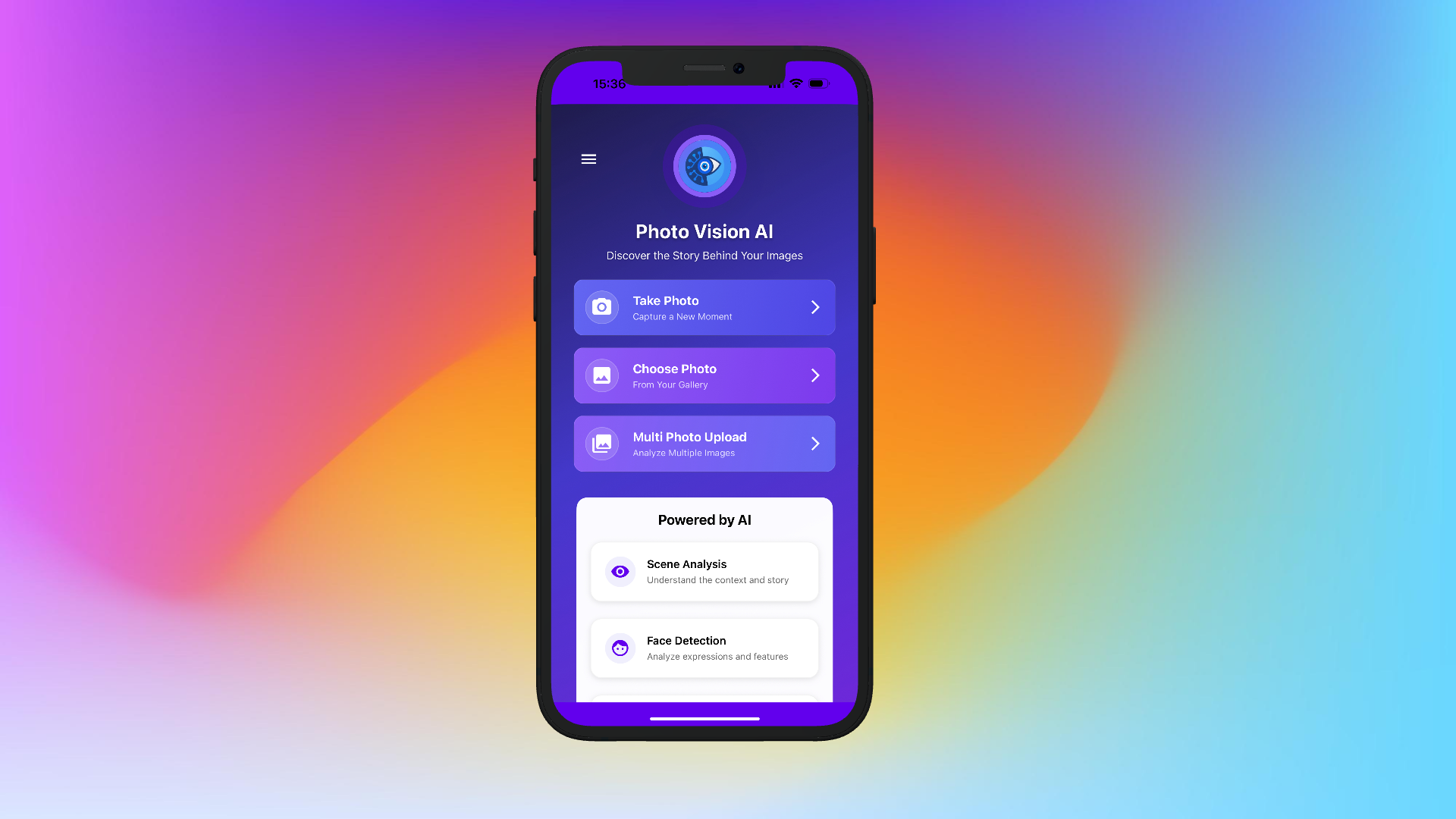 Photo Vision AI Mobile App