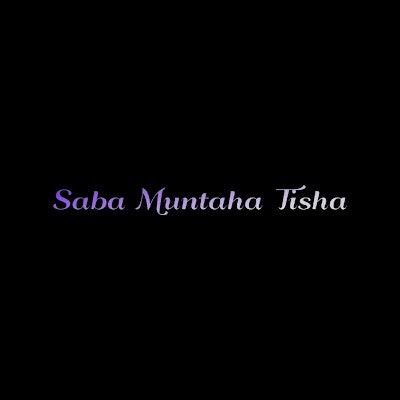 Saba Muntaha Tisha