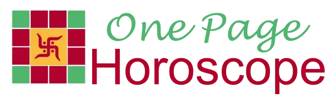 One page horoscope
