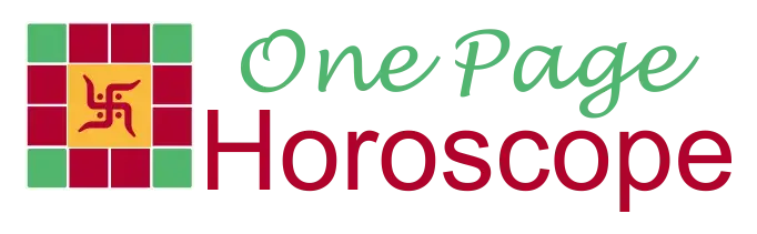 One page horoscope
