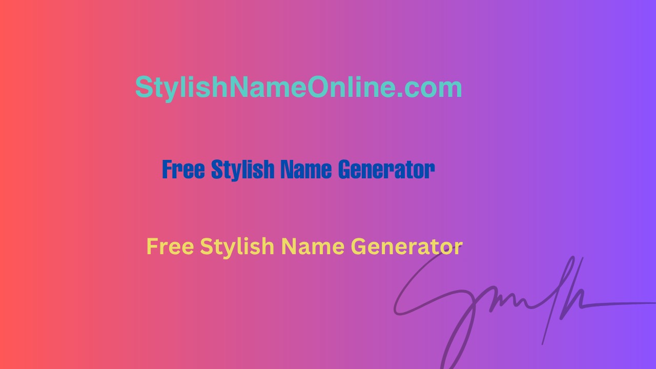Support Stylishnameonline