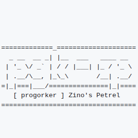 [ progorker ] Zino's Petrel