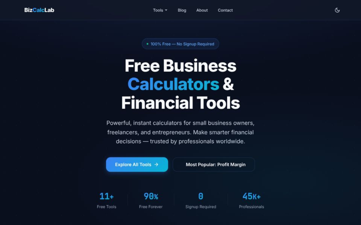 BizCalc Lab